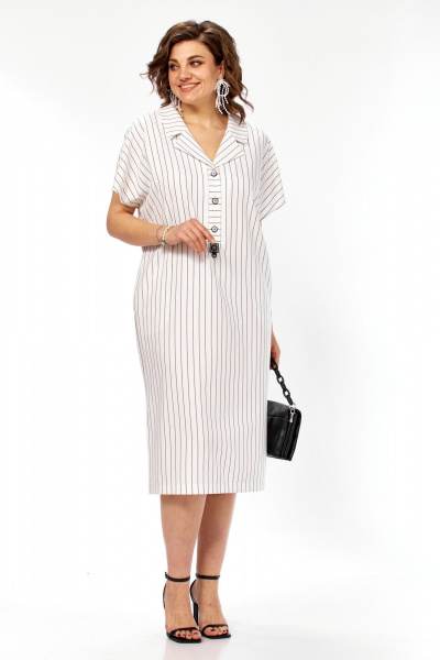 Платье Matini 3.1774 белый+полоска - фото 7