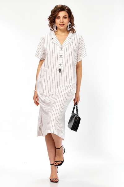 Платье Matini 3.1774 белый+полоска - фото 6