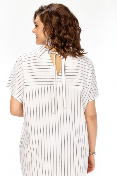 Платье Matini 3.1774 белый+полоска - фото 4