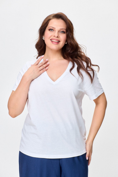 Брюки, жилет, футболка OVERYOU М146/1 светло-синий - фото 8