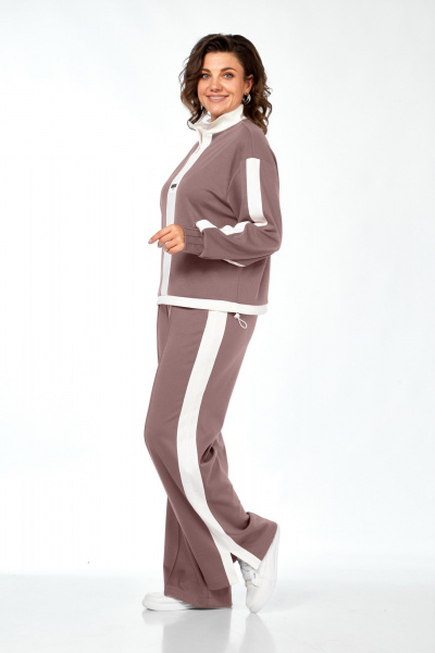 Брюки, джемпер Ольга Стиль С-948 пепельно-розовый - фото 3