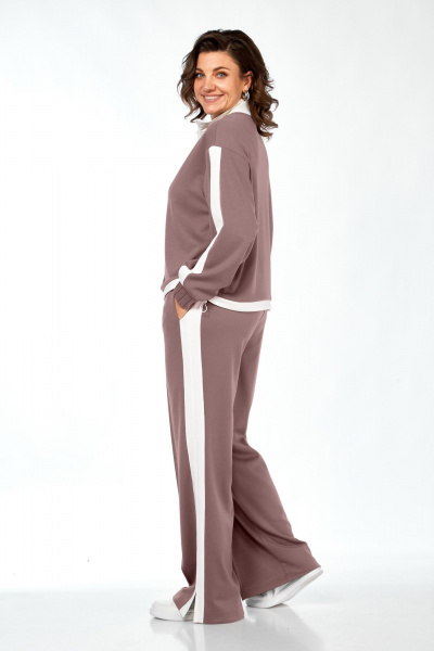 Брюки, джемпер Ольга Стиль С-948 пепельно-розовый - фото 2