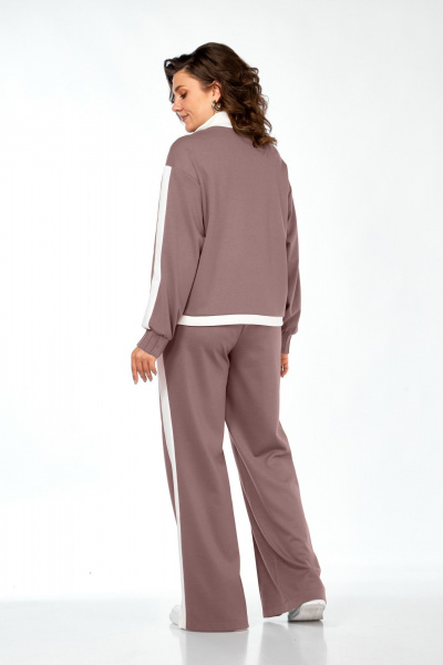 Брюки, джемпер Ольга Стиль С-948 пепельно-розовый - фото 6