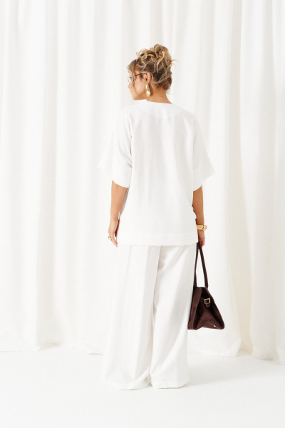 Блуза, брюки Beautiful&Free 6470 белый - фото 6