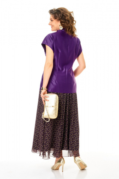 Жилет, юбка Anastasia 1347.2 фиолетовый - фото 9