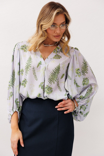 Блуза, юбка Anastasia 1049.1 темно-серый - фото 9