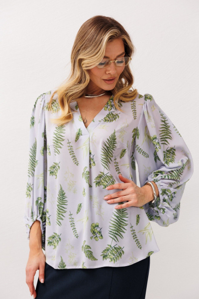 Блуза, юбка Anastasia 1049.1 темно-серый - фото 4