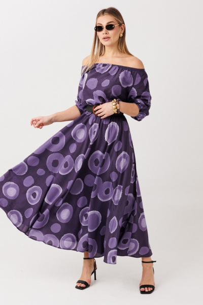 Платье Anastasia 1327 фиолетовый - фото 6