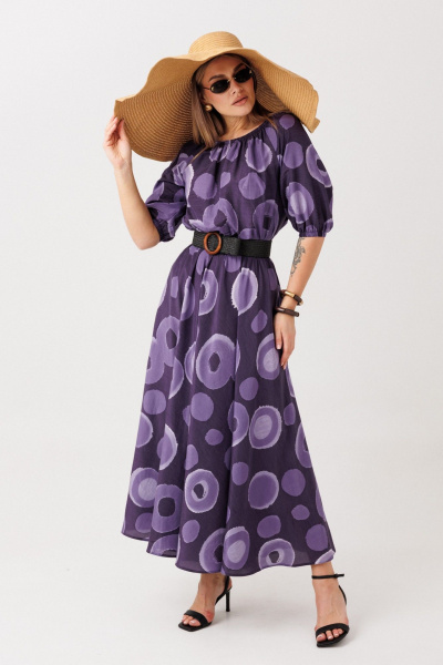 Платье Anastasia 1327 фиолетовый - фото 2