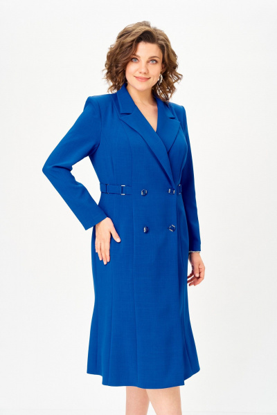 Платье ANASTASIA MAK 1121 василек - фото 11