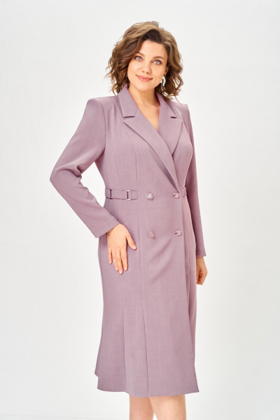 Платье ANASTASIA MAK 1121 пудра - фото 10