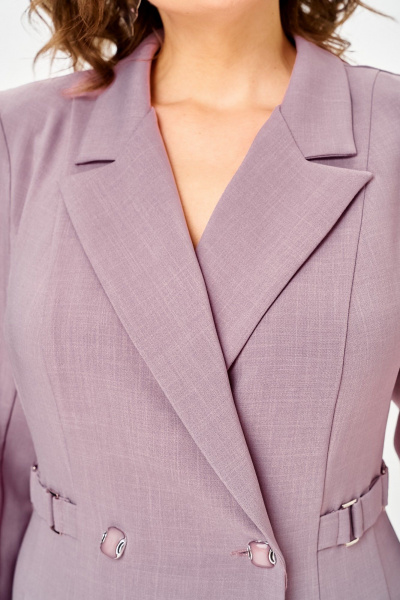 Платье ANASTASIA MAK 1121 пудра - фото 3