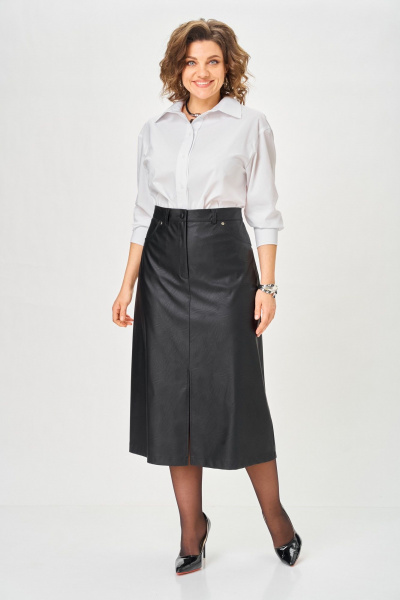 Рубашка ANASTASIA MAK 1324 белый - фото 12