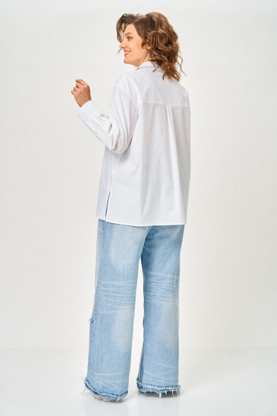 Рубашка ANASTASIA MAK 1324 белый - фото 11