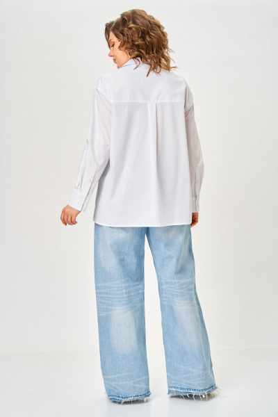 Рубашка ANASTASIA MAK 1324 белый - фото 10