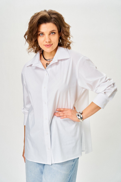 Рубашка ANASTASIA MAK 1324 белый - фото 2