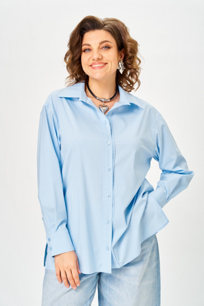 Рубашка ANASTASIA MAK 1324 голубой - фото 1