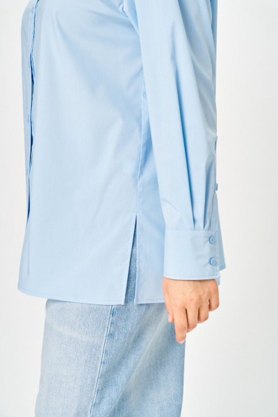 Рубашка ANASTASIA MAK 1324 голубой - фото 7