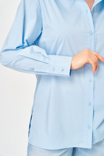 Рубашка ANASTASIA MAK 1324 голубой - фото 6