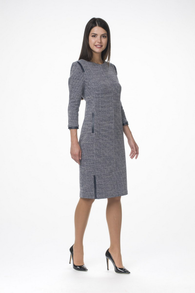 Платье Stilville 1431 синий - фото 5