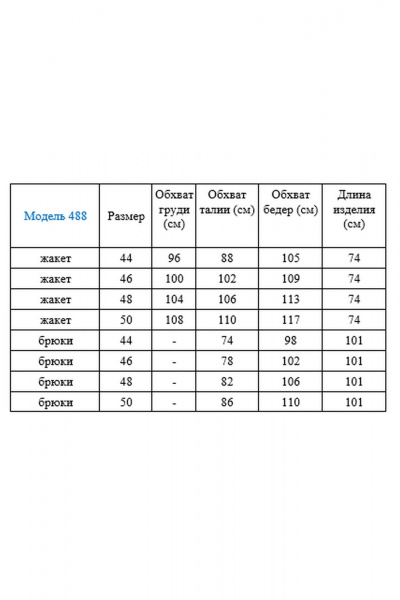 Костюм серый 2-ка из вискозы с приталенным жакетом и брюками Gamma Gracia 488 серый-черная-клетка - фото 3