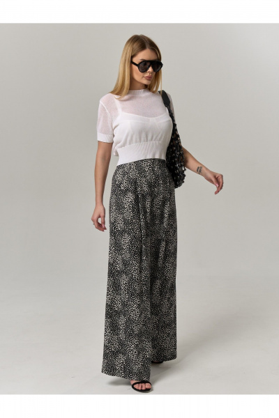 Брюки IUKONA 1209 черно-белый - фото 6