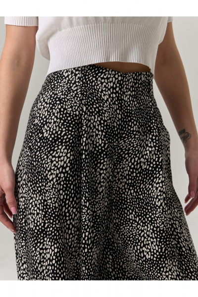 Брюки IUKONA 1209 черно-белый - фото 4