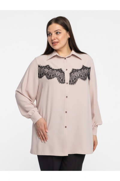 Блуза Avila 1013 пудровый - фото 5
