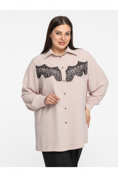 Блуза Avila 1013 пудровый - фото 1