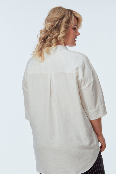 Брюки, рубашка OVERYOU М248 белый_с_черно-белым - фото 6