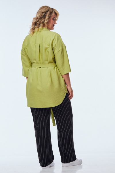 Брюки, рубашка OVERYOU М248/1 фисташка_с_черно-белым - фото 7