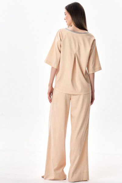 Брюки Art Ribbon М1014B_2 бежевый - фото 5