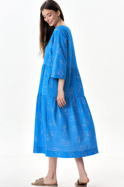 Платье Art Ribbon М3481P василек - фото 7