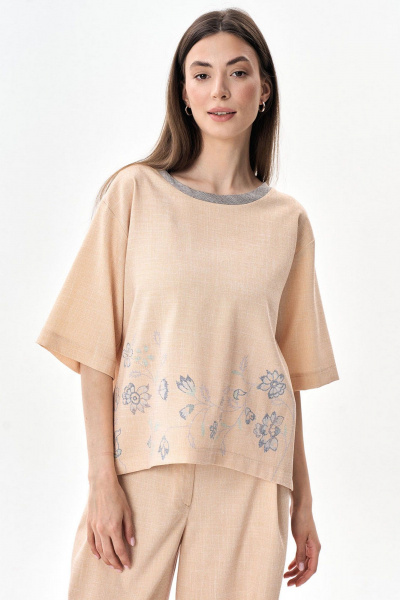 Блуза Art Ribbon М3652T песок - фото 1