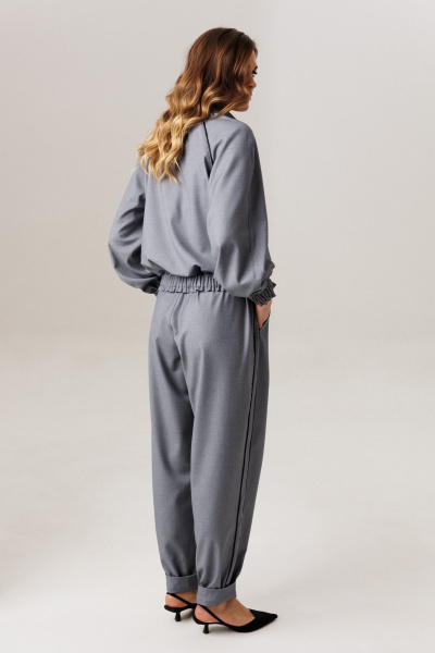Блуза, брюки Ларс Стиль 1211 серый - фото 9