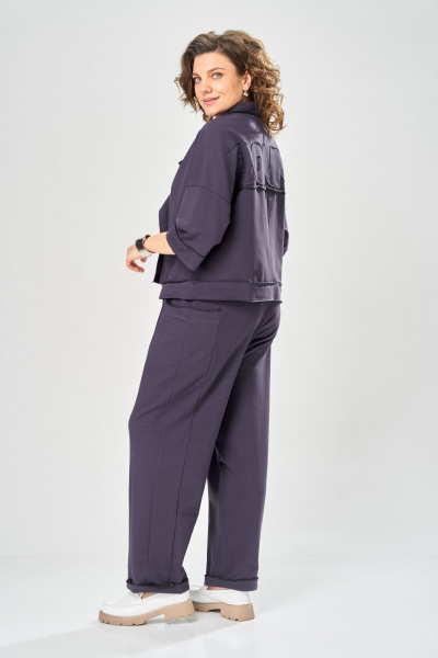 Брюки, жакет Bonna Image 1055/1 серо-фиолетовый - фото 8