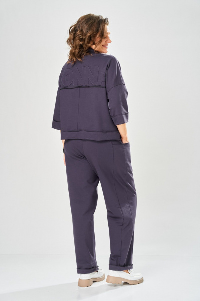 Брюки, жакет Bonna Image 1055/1 серо-фиолетовый - фото 7