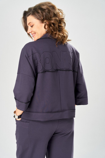 Брюки, жакет Bonna Image 1055/1 серо-фиолетовый - фото 6