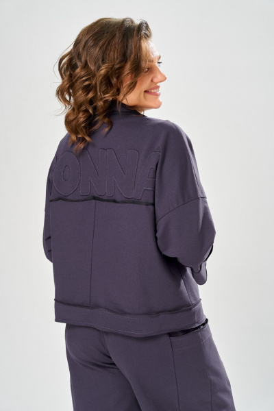 Брюки, жакет Bonna Image 1055/1 серо-фиолетовый - фото 5