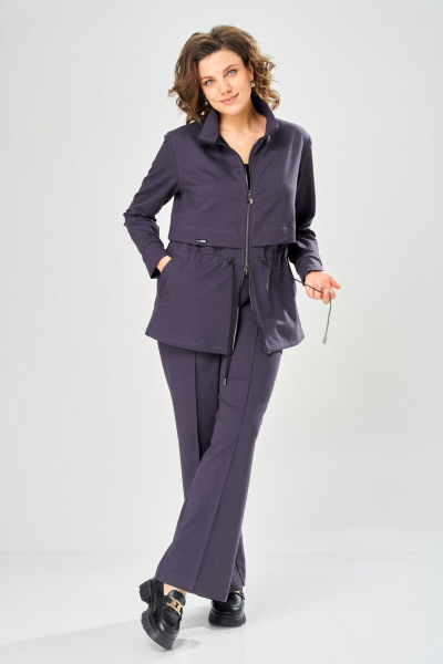 Брюки, жакет Bonna Image 1058/1серо-фиолетовый - фото 3