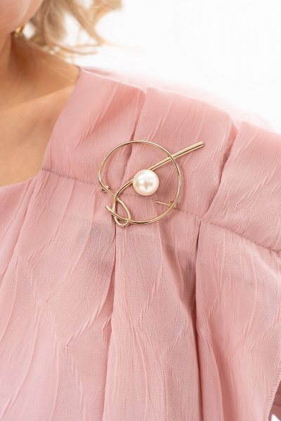 Блуза Algranda A4154-8 пудра - фото 3