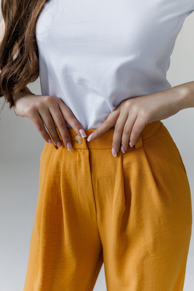 Брюки JoEmber 1 желто-золотой - фото 6