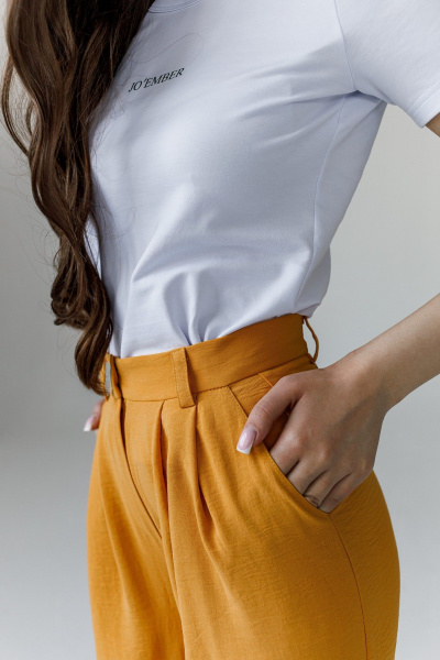 Брюки JoEmber 1 желто-золотой - фото 5