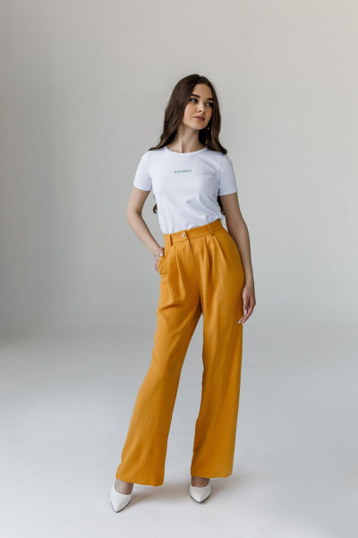 Брюки JoEmber 1 желто-золотой - фото 1