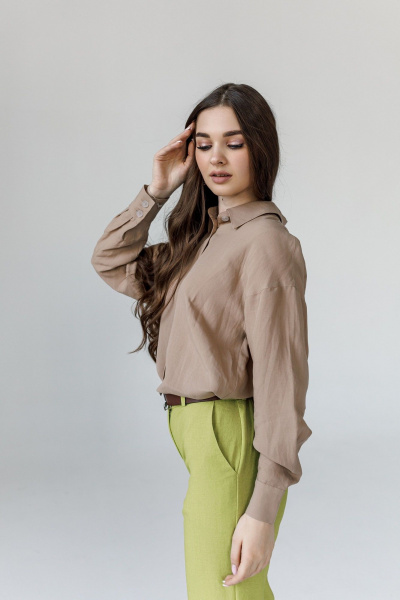 Рубашка JoEmber 3 бежевый - фото 7