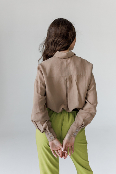 Рубашка JoEmber 3 бежевый - фото 6