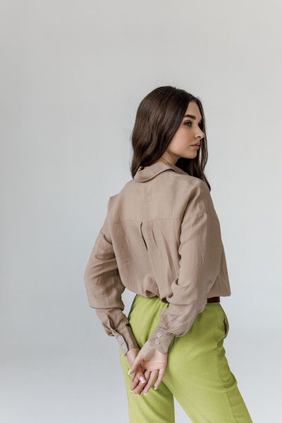 Рубашка JoEmber 3 бежевый - фото 5