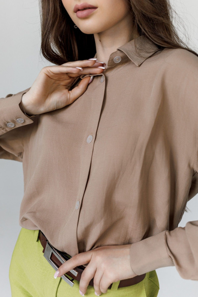 Рубашка JoEmber 3 бежевый - фото 4