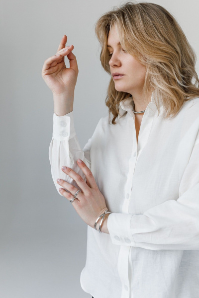 Рубашка JoEmber 3 молоко - фото 7