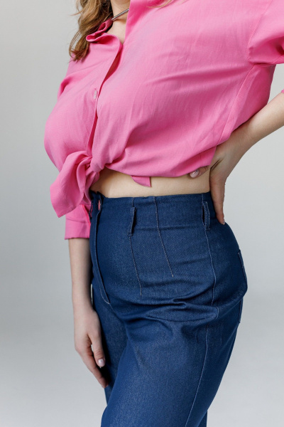 Рубашка JoEmber 3 розовый - фото 8